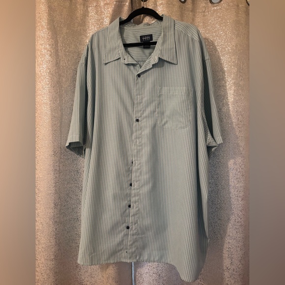 Harbor Bay Other - Harbor Bay Men's Green Striped Button Down Shirt